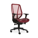 Crystal High Mid Back Office Chair red mad chair company