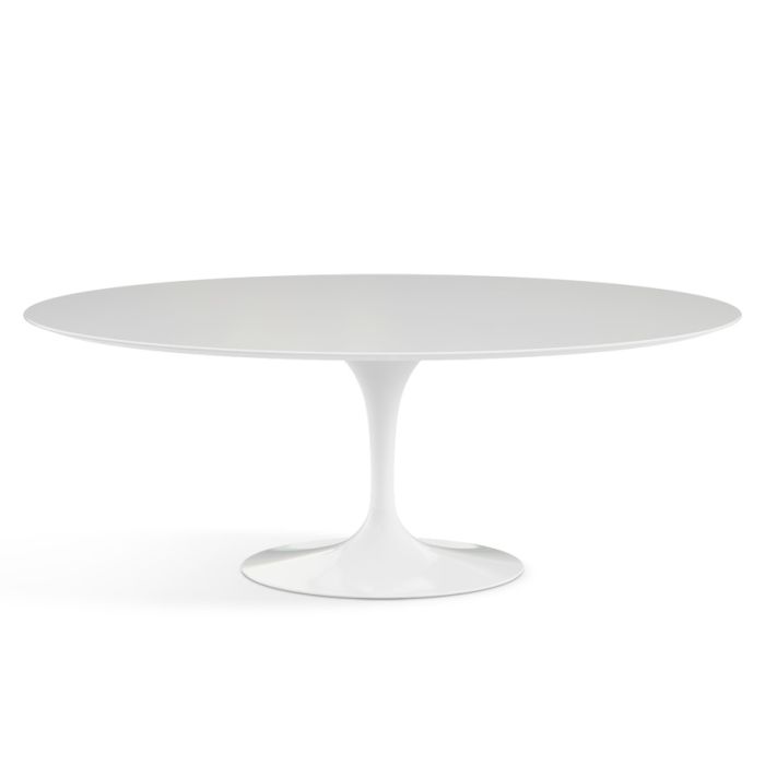 Flo Table 200cm Oval (White Wood Top)