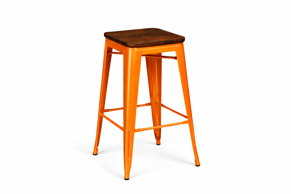 Paris Bar Stool - Wood Seat