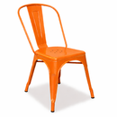 ORANGE tolix cafe chair. MAD CHAIR COMPANY