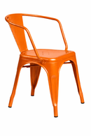 ORANGE tolix paris arm chair. MAD CHAIR COMPANY