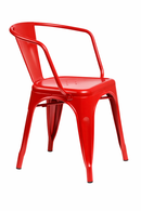 RED tolix paris arm chair. MAD CHAIR COMPANY
