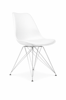 Replica Eames Padded Eiffel - Steel Leg white Mad Chair Company