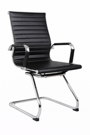 Replica Eames Visitor Chair - Leather Sleigh Base Mad Chair Company