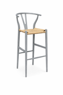 Replica Hans Wegner Wishbone Barstool grey MAD CHAIR COMPANY