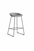 Replica Hay Kitchen Stool - 66cm Chrome & Black Leg Mad chair company 