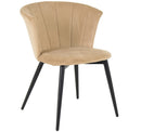 Scallop Velvet Dining Chair