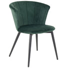 Scallop Velvet Dining Chair