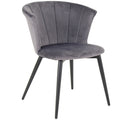 Scallop Velvet Dining Chair