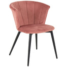 Scallop Velvet Dining Chair