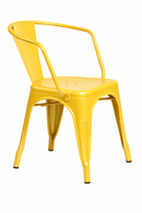YELLOW tolix paris arm chair. MAD CHAIR COMPANY
