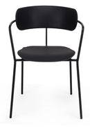  REPLICA LIMA CHAIR with a powder coated finish and polypropylene seat, featuring an open back design with high armrests. MAD CHAIR COMPANY