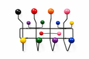 Colorful wall-mounted coat rack with multicolored hooks mad chair company