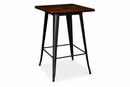 black tolix Bar table with wooden top. Mad chair company