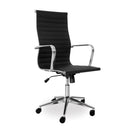 blaze high back office chair black aluminium base mad chair company