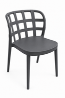 gina cafe chair grey black mad chair company