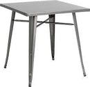Tolix Cafe Table with Steel Top