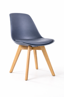 replica eames dsw wood leg padded seat plastic grey mad chair