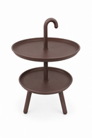 umbrella side table brown mad chair company