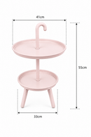 2-Tier Umbrella Handle Side Table