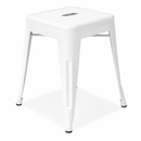 white tolix stool 45cm. MAD CHAIR COMAPNY