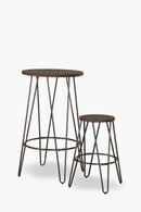 replica hairpin metal bar table galvanised mad chair company 