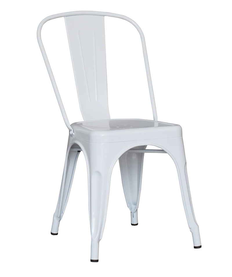 replica metal tolix Dining Chair white mad chair company 