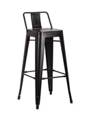 Paris Bar Stool With Low Back Rest