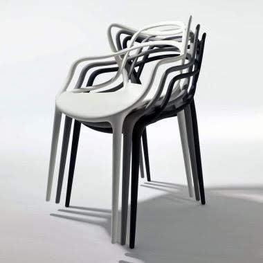 Master Cafe Chair Grey black white Mad Chair Company