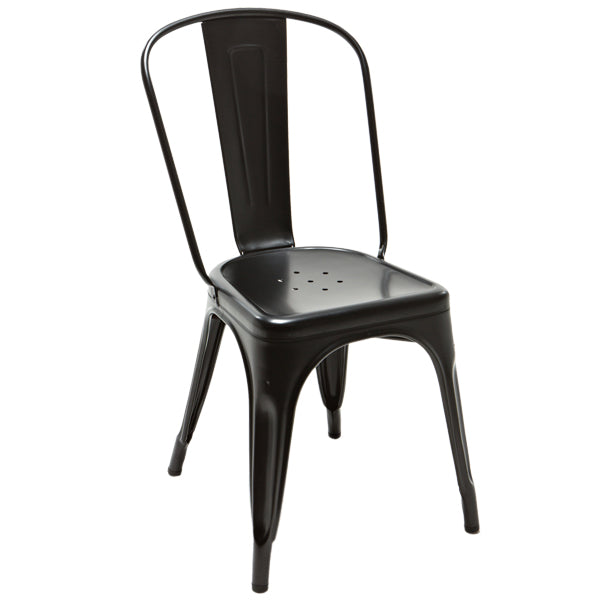 replica metal tolix Dining Chair black mad chair company 