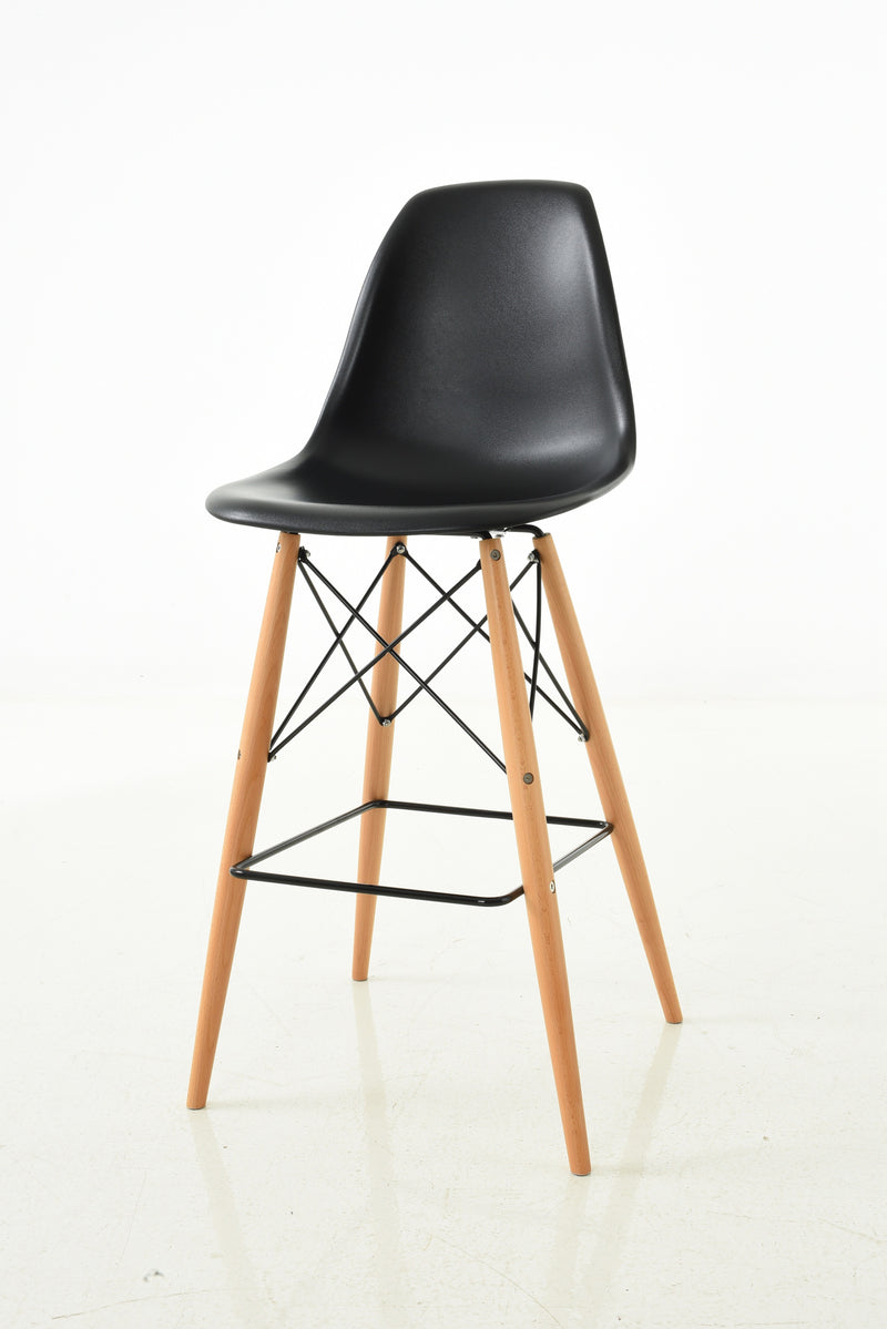 Replica Del Eames Eiffel Barstool - Wood Leg -Mad chair Company