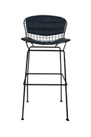 Replica Harry Bertoia Wire Barstool - 76cm seat height Black Mad chair Company