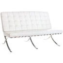 Barcelona – Von Der Rohe - 2 Seater Sofa White Mad Chair Company