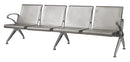 Public Seating Cast Aluminium 4 Seater Silver Mad Chair Company