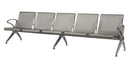Public Seating Cast Aluminium 5 Seater Silver Mad Chair Company