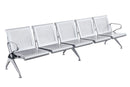 Public Seating Cast Aluminium 5 Seater Silver Mad Chair Company