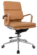 Replica Eames Mid Back Padded Office Chair - PU Mad Chair Company