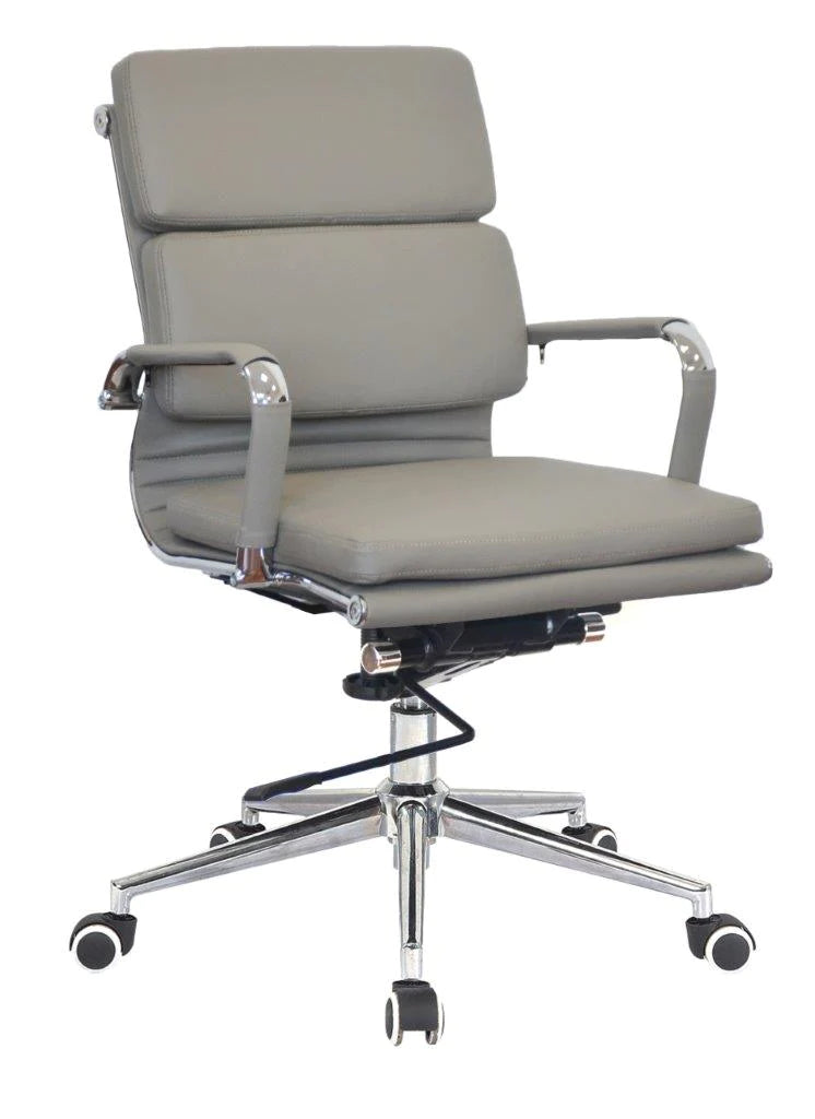 Replica Eames Mid Back Padded Office Chair - PU Mad Chair Company