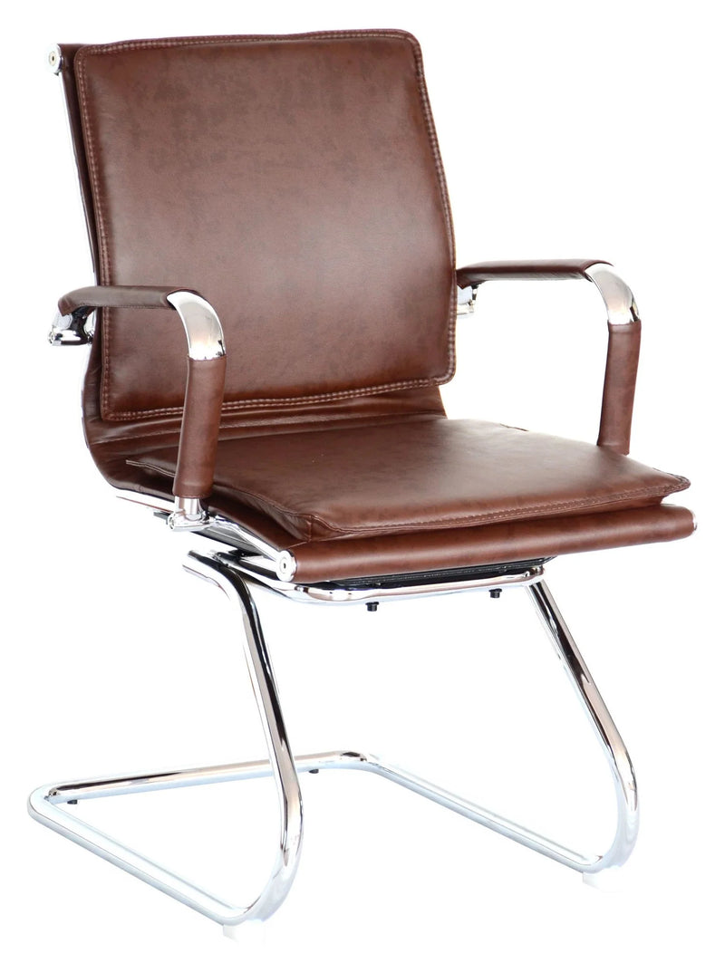 Flat Cushion Visitor - PU Brown Mad Chair Company