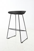 Metal Leg Bar Stool - 76cm Black Leg