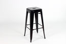 replica tolix metal kitchen stool black mad chair company