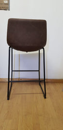 Vintage Sleigh Kitchen Stool 76cm Brown Mad chair Company