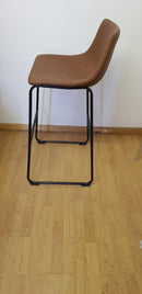Vintage Sleigh Kitchen Stool 76cm Brown Mad chair Company
