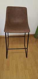 Vintage Sleigh Kitchen Stool 76cm Brown Mad chair Company