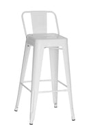 Paris Bar Stool With Low Back Rest