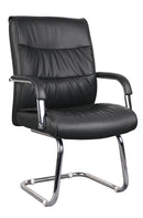 Panel Chrome Visitor Black Chair Mad Chair Company