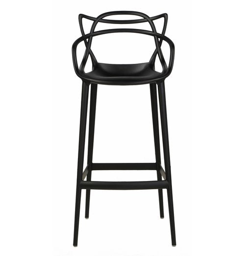 replica masters bar stool black plastic mad chair company 