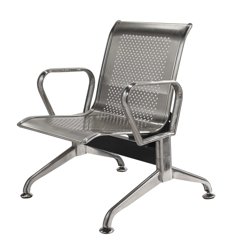 Public Seating Stainless Steel 1 Seater Silver Mad Chair Company