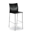regis bar stool chrome leg black plastic seat mad chair company 