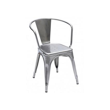 replica metal tolix arm chair galvanised mad chair company